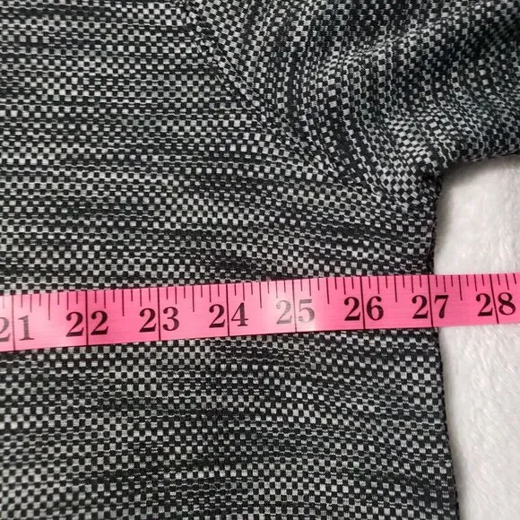 Haggar In Motion 1/4 Zip Knit Sweater Men's 2XL Black Gray Activewear Pullover‎ - Picture 7 of 8